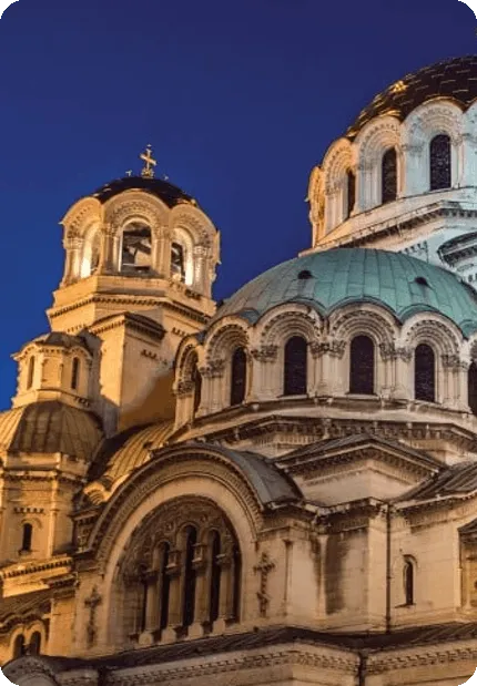 Alexander Nevsky Cathedral in Sofia, Bulgaria — home of the QualiBooth engineering team.